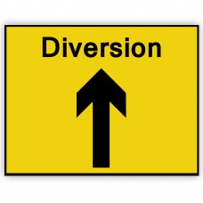 Diversion Ahead Plate 1050mm x 750mm